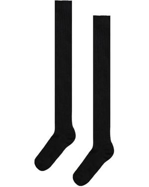 Wolford Ribbed Socks - Black