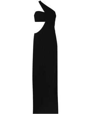 Monot One Shoulder Cutout Maxi Dress - Black