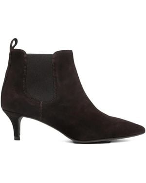 Carmens 51 Mm Enkellaarzen Met Puntige Neus - Zwart