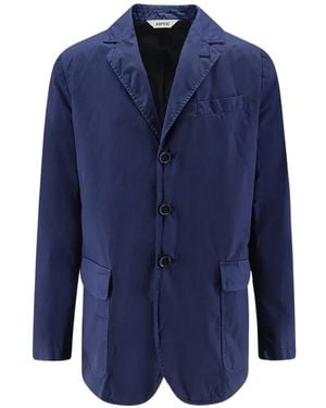 Aspesi Garment-Dyed Cotton Blazer - Blue