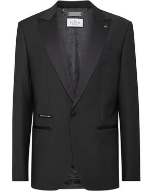 Philipp Plein Skull-Print Blazer - Black