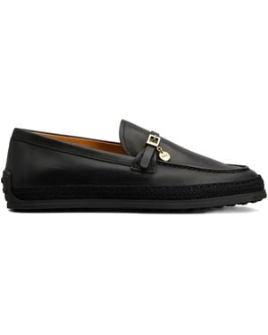 Tod's Tassel-Buckle Loafers - Black