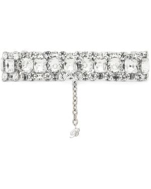 Blumarine Rhinestone Choker - Metallic