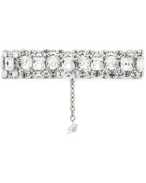 Blumarine Rhinestone choker - Mettallic