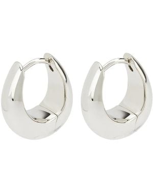 Tom Wood Ice Hoop Earrings - White