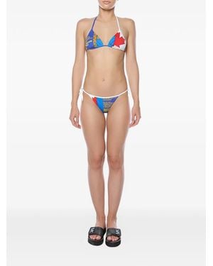 DSquared² Bikini Met Grafische Print - Wit