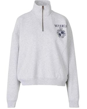 Sporty & Rich Graphic-print Sweatshirt - Grey