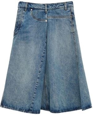 Loewe Gonna Svasata Denim - Blu