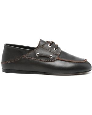 Sandro Leather Oxford Shoes - Gray