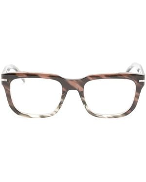 BOSS Tortoiseshell-Effect Rectangle-Frame Glasses - Brown
