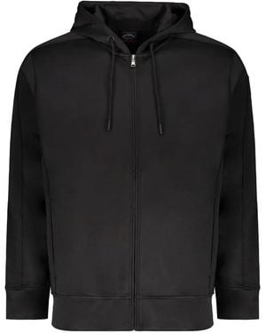 Paul & Shark Hooded Zip Jumper - Black