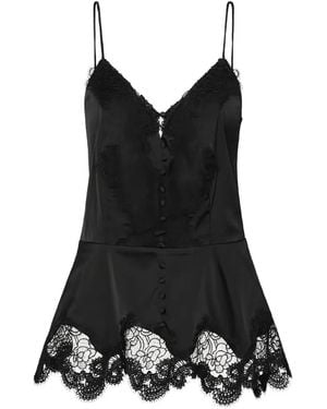 ROTATE BIRGER CHRISTENSEN Camisole Lace Top - Black