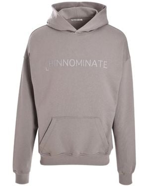 hinnominate Rubberised-Print Hoodie - Grey