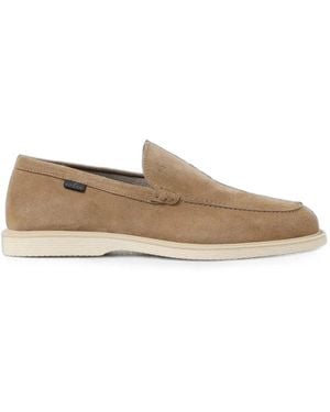 Hogan Suede Loafers - Natural