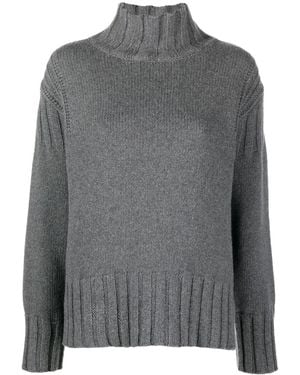 Jil Sander Roll-Neck Cashmere Jumper - Grey