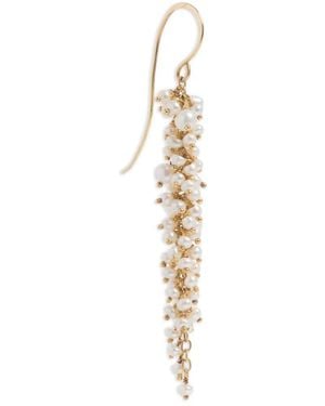 freya rose Pearl Drop Earrings - Metallic
