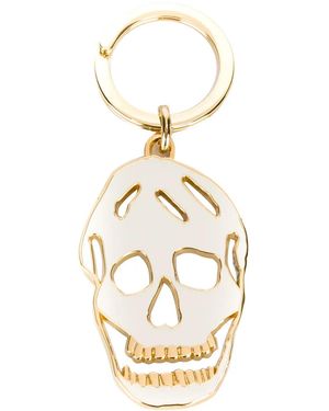 McQueen Skull Keyring - Metallic