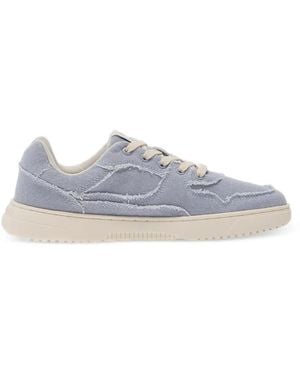 Barebarics Baskets Zing Denim À Bords Francs - White