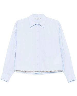 Maje Chemise À Détails De Chaînes - Blue