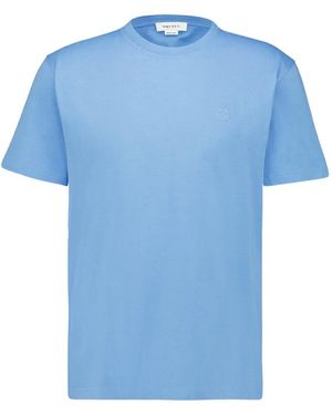 McQueen Embossed Cotton T-Shirt - Blue