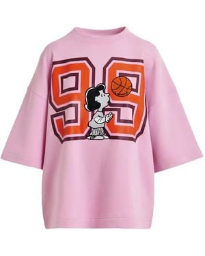 Essentiel Antwerp Lucy Graphic-Print T-Shirt - Pink