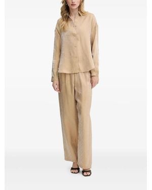 ARMANI EXCHANGE Hemd mit Monogrammmuster - Natur