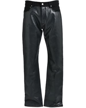 Marking Distance Belt-Loop Trousers - Black