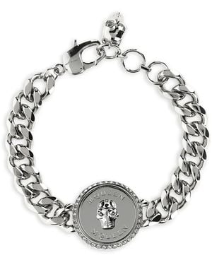 McQueen Pulsera con charm Sovereign Skull - Metálico