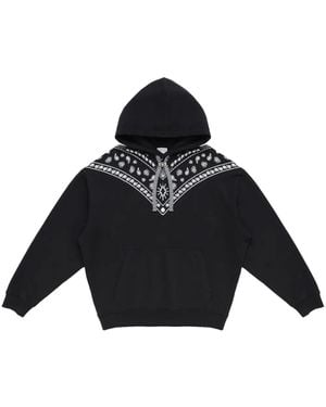 Marcelo Burlon バンダナ ドローストリング パーカー - ブルー