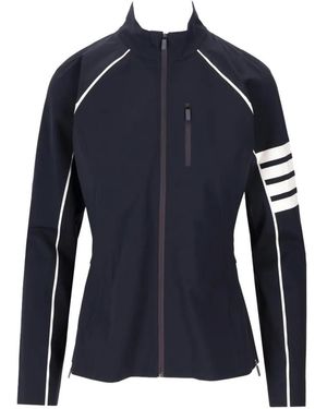 Thom Browne Compression Zip-up 4-bar Jacket - Black