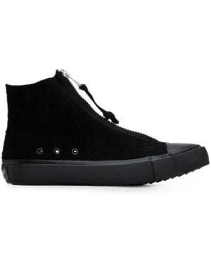 Undercover Zip-Front High-Top Sneakers - Black