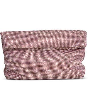 Twentyfourhaitch Embellished Clutch Bag - Purple