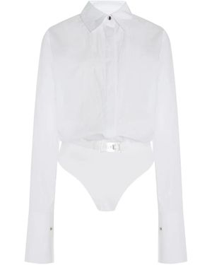 Brandon Maxwell Bradshaw Body Met Ceintuur - Wit