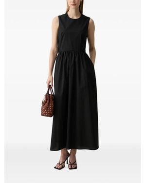 Benetton Cut-Out Sleeveless Maxi Dress - Black