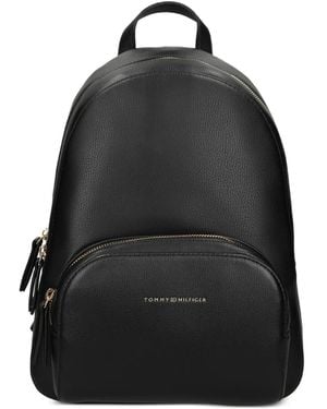Tommy Hilfiger Logo-Print Backpack - Black