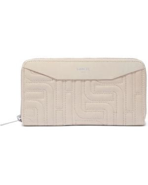 Lancel Zipped Quilted Long Wallet - Natural