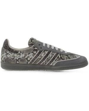 adidas Samba Og Snakeskin-Effect Trainers - Grey