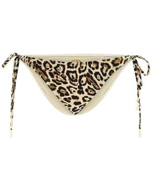 Goldbergh Féroce Jaguar-Print Bikini Briefs - White