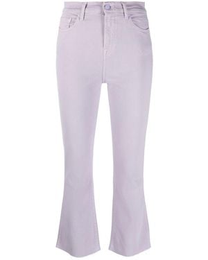 7 For All Mankind Cropped Denim Jeans - Purple