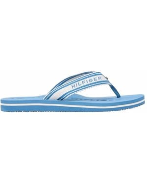 Tommy Hilfiger Tongs À Bande Logo - Blue