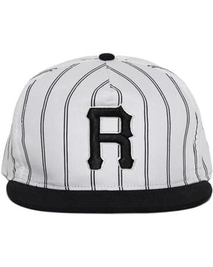 Rhude Pinstripe Baseball Cap - White