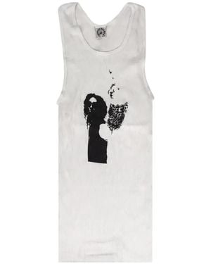 Chrome Hearts Richard Stark Ribbed Tank Top - White
