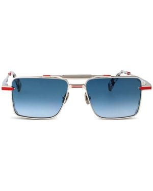 T Henri Eyewear Gtb X Indice Square-Frame Sunglasses - Blue
