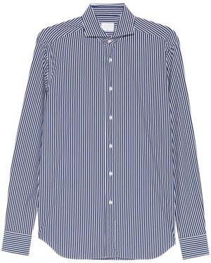 Xacus Gestreiftes Hemd - Blau