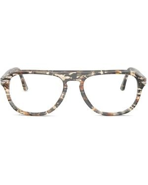 Persol Pilot-Frame Glasses - Brown