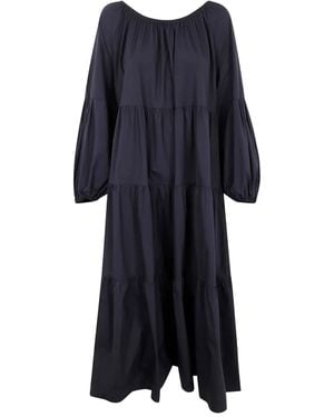 Liviana Conti Poplin Midi Dress - Blue