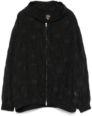 Needles Zip-Up Hooded Jacket - Black