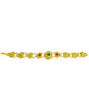 Hzmer Jewelry Roop Gemstone-Embellished Bracelet - Metallic