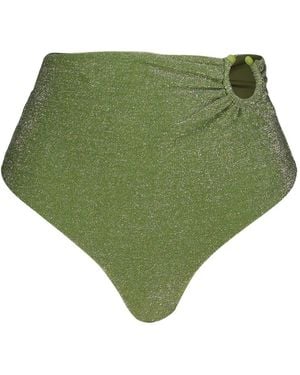 Johanna Ortiz Taita Ring-Detail Bikini Bottom - Green