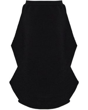 Pleats Please Issey Miyake Pleated Sculptural Maxi Skirt - Black